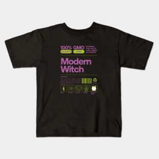 Modern Witch Nutritional Facts: Ingredients and Magical Powers Kids T-Shirt